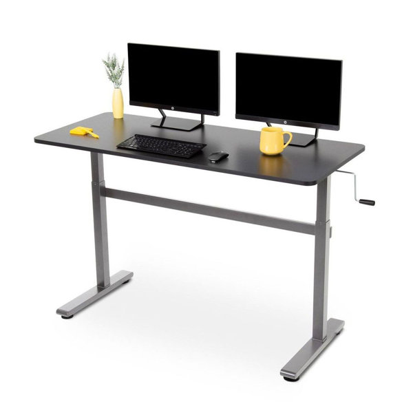 Inbox Zero Chowning Height Adjustable Standing Desk & Reviews Wayfair